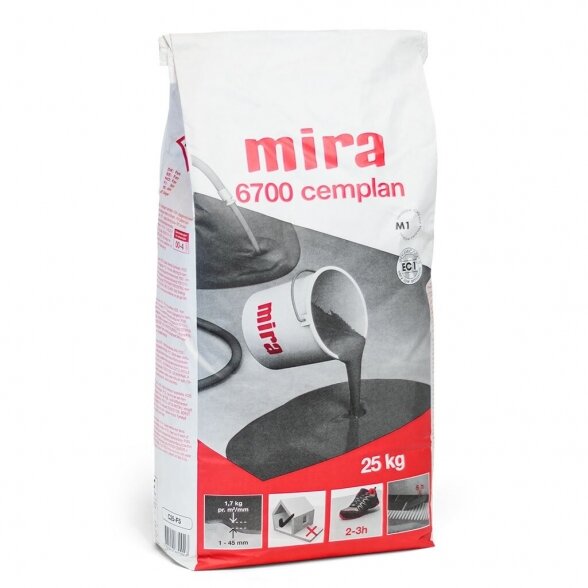 Išlyginamasis grindų mišinys MIRA 6700 CT-25 F5, 25kg