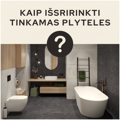 Kaip išsirinkti tinkamas plyteles?