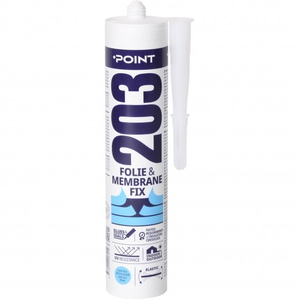 Klijai-hermetikas POINT 203 Folie & Membrane Fix, 300ml