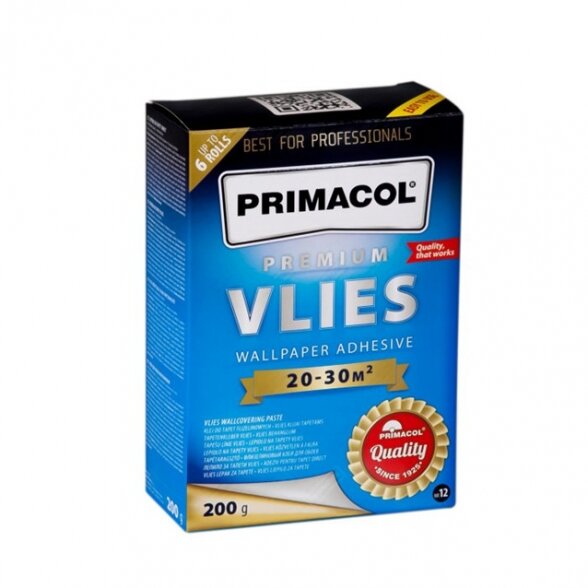 Klijai tapetams PRIMACOL Premium Vlies, 200g