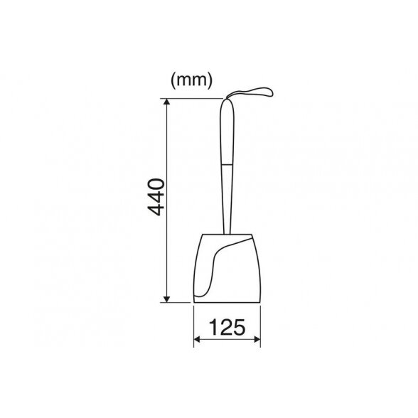 KLOZETO ŠEPETYS SILICONE BALTAS (VNT.) 3