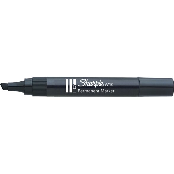 Markeris „Sharpie" juod. sp., W10 plokšč.