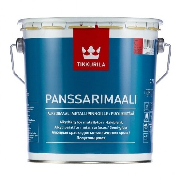 Metalo dažai TIKKURILA Panssarimaali, 2,7l balta sp.