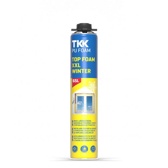 Montavimo putos žieminės TKK Top Foam XXL Winter (pistoletui), 870ml