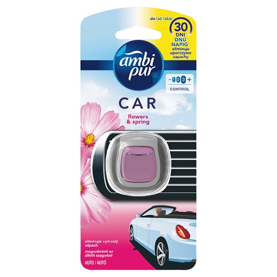 Oro gaiviklis automobiliams AMBI PUR Car Flowers&Spring, 2ml