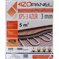 Grindų paklotas šildomoms grindims IZO PANEL XPS-3, 3mm