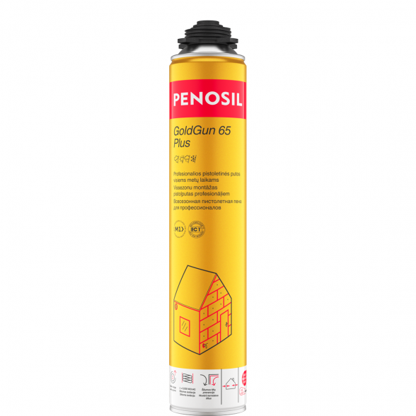 Pistoletinės sandarinimo putos PENOSIL Goldgun 65 Plus, 850ml