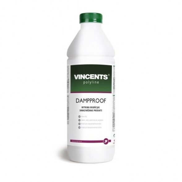 Plastifikatorius betonui VINCENTS POLYLINE Damp Proof, 1l