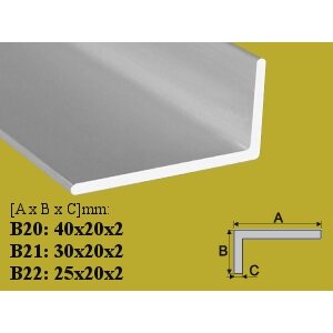 Profilis Effector, kampinis, B21,100 cm