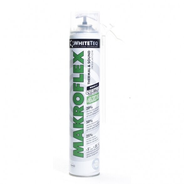 Montavimo putos MAKROFLEX Whiteteq PRO, 750ml