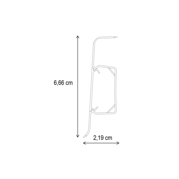 PVC GRINDJUOSTĖ ESQUERO (2,5Mx66,6MMx21,9MM) 601 BALTA 2