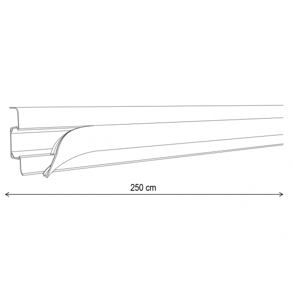 PVC GRINDJUOSTĖ ESQUERO (2,5Mx66,6MMx21,9MM) 601 BALTA 3