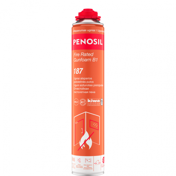 Sandarinimo putos PENOSIL Fire Rated Gunfoam B1 187, 750ml rožinė sp.