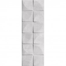 Sienų plytelės CONCRETE GREY QUADRA, 25x75cm