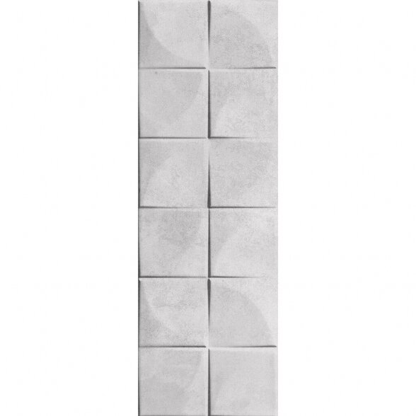 Sienų plytelės CONCRETE GREY QUADRA, 25x75cm 1