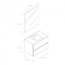 Vonios baldų komplektas CANCUN, 60cm