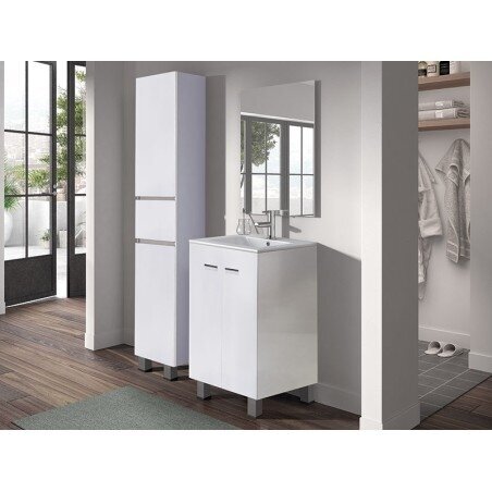 Vonios baldų komplektas SMART 60 (spintelė+praustuvas+veidrodis) 1