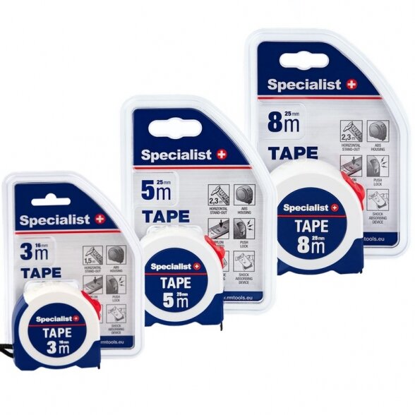 Ruletė SPECIALIST+ Tape, 8m 25mm 2