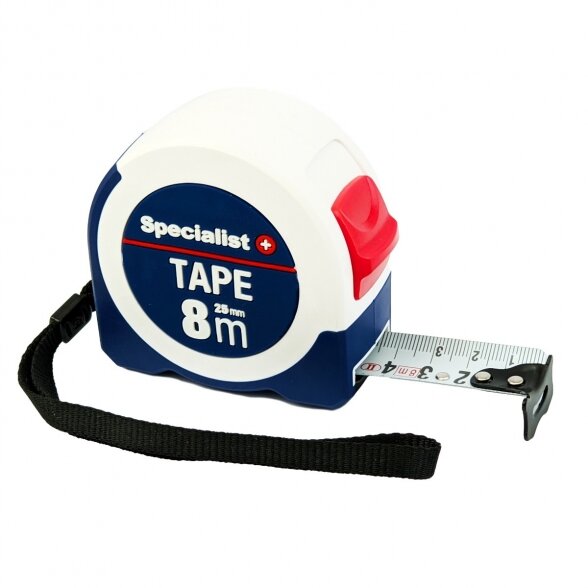 Ruletė SPECIALIST+ Tape, 8m 25mm