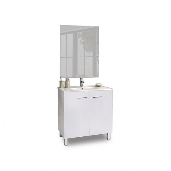 Vonios baldų komplektas SMART 60 (spintelė+praustuvas+veidrodis)