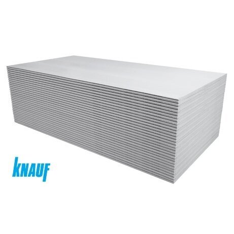 Gipso kartono plokštė KNAUF White Standartinė, 1200x2000x12,5mm