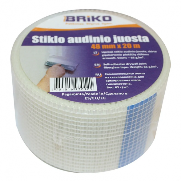 Stiklo audinio juosta BRIKO, 48mmx20m