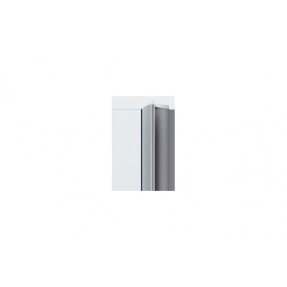 Tiesi dušo sienelė Ifö Space SPNF 650 Silver, matinis stiklas su rankenos profiliu 2