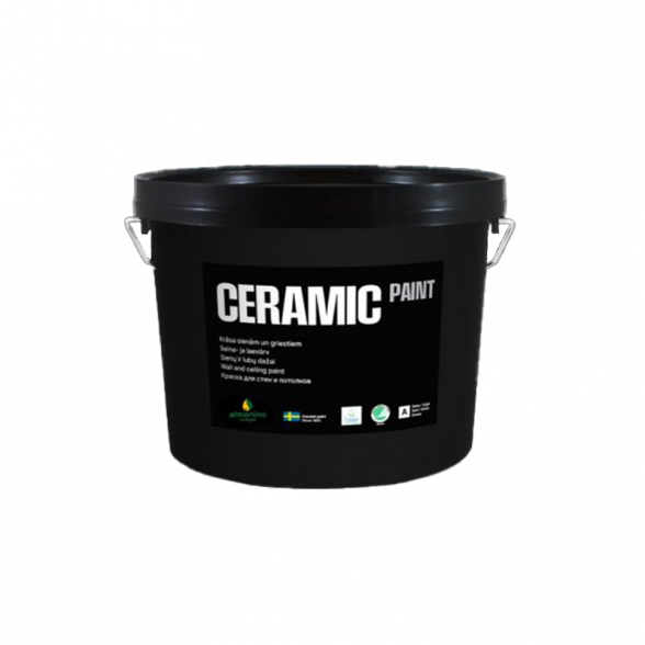 Vidaus dažai CERAMIC Paint Premium A bazė, 9l balta sp.
