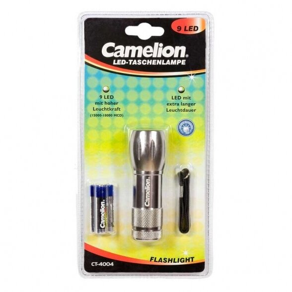 Žibintuvėlis CAMELION 9 LED CT-4004 1